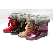 girls ankle rain fashion shoes pvc rain boots